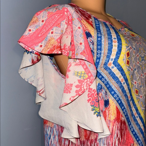 GB Colorful Patterned Blouse - Size XS - Picture 3 of 6